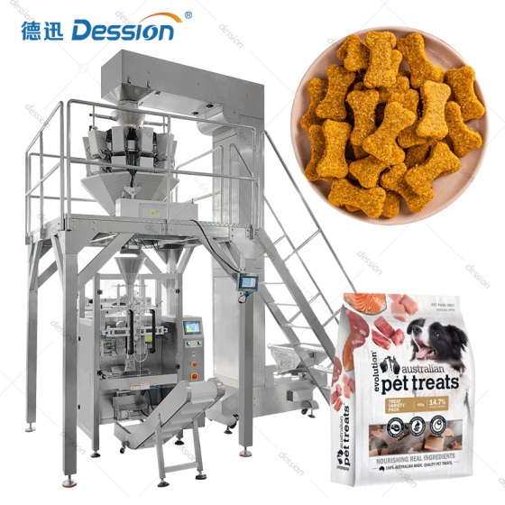 Automatic VFFS Pet Food Packaging Machine with Multihead Weigher